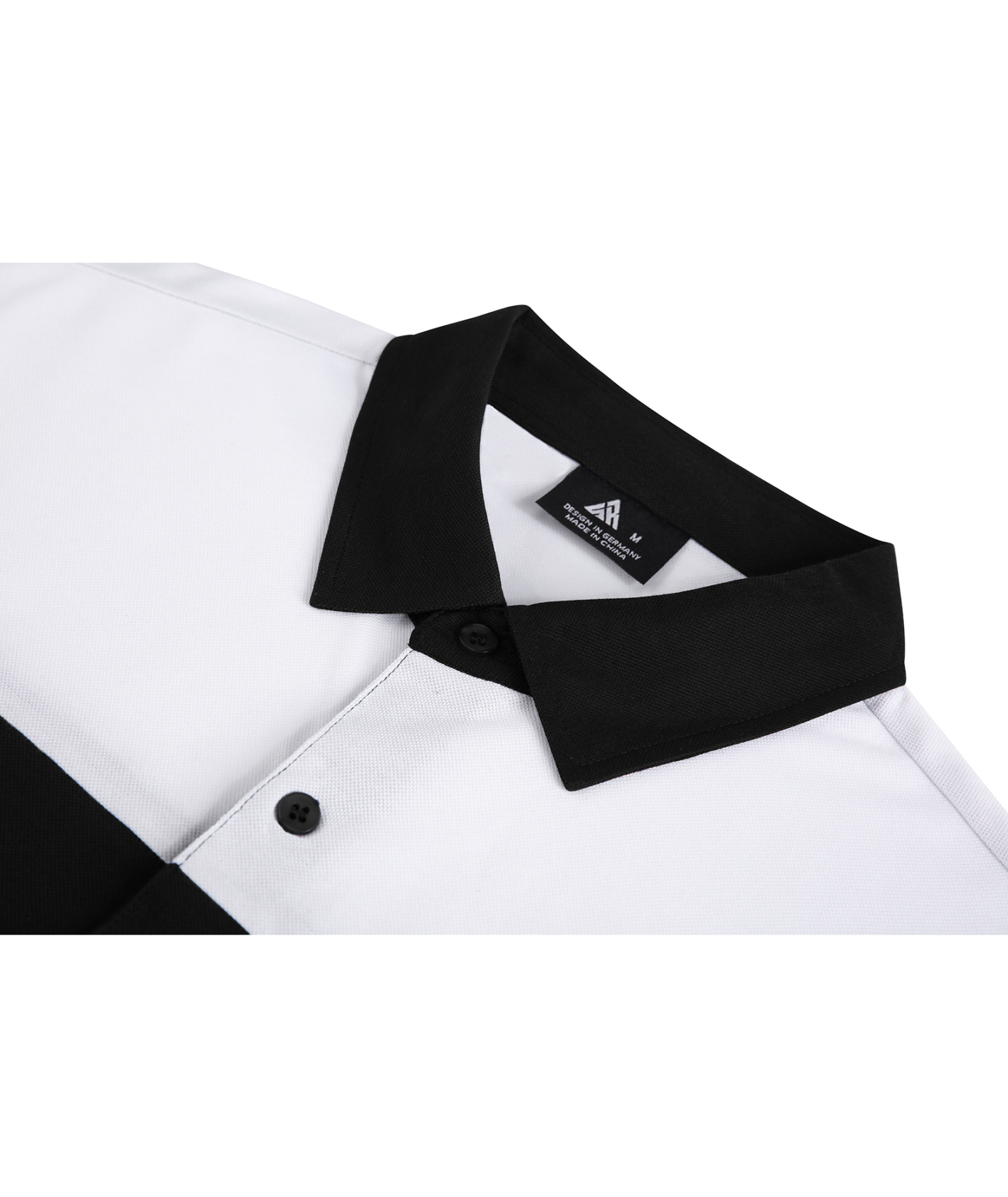 ZITY Men's Button Up Color Block Slim Fit Polo Shirt-CFMPO00104