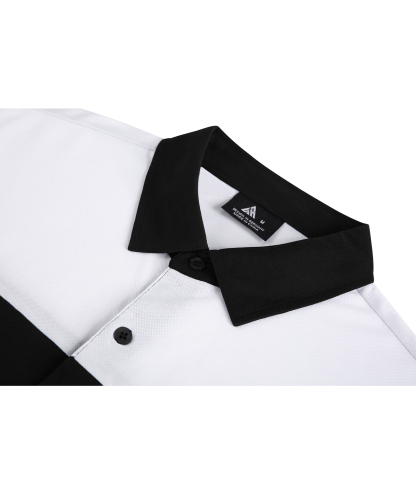 ZITY Men's Button Up Color Block Slim Fit Polo Shirt-CFMPO00104