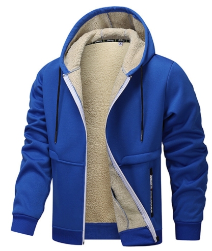 ZITY Men's Fleece Jacket Side Pocket with Zipper Casual Hoodie-DUMFH04877 | Zitysports