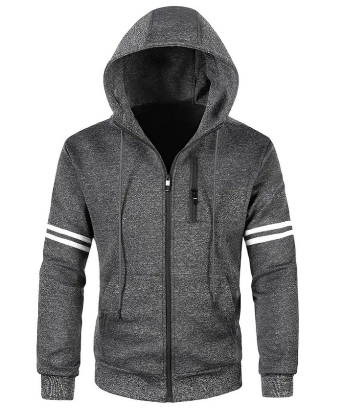 ZITY Men's Soft Fleece Fashion Zip Up Sweater Hoodie-DUMFH04956|Zitysports