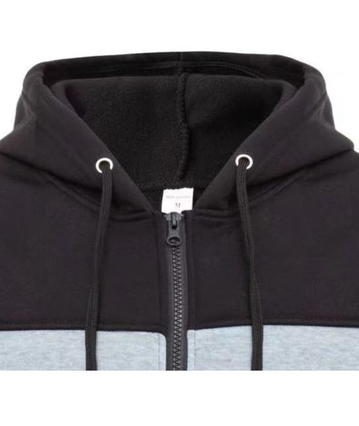 ZITY Men's Fleece Long Sleeve Casual Fashion Color Block Hoodie-DUMFH04983|Zitysports