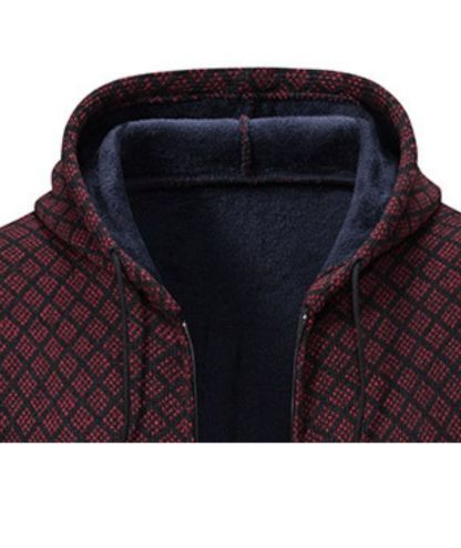 ZITY Men's Knitted Zip-Up Long Sleeve Hoodie-DUMFH05055|Zitysports