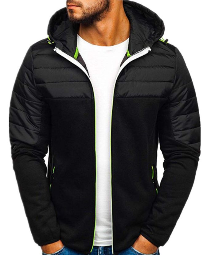 ZITY Men's Full Zip Casual Drawstring Long Sleeve Hoodie with Pockets-DUMFH05112|Zitysports