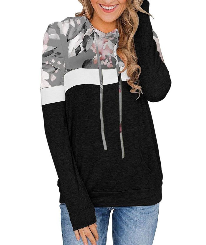ZITY Women's Long Sleeve Casual Loose Fit Comfy Cute Hoodie-DUWFH05041|Zitysports