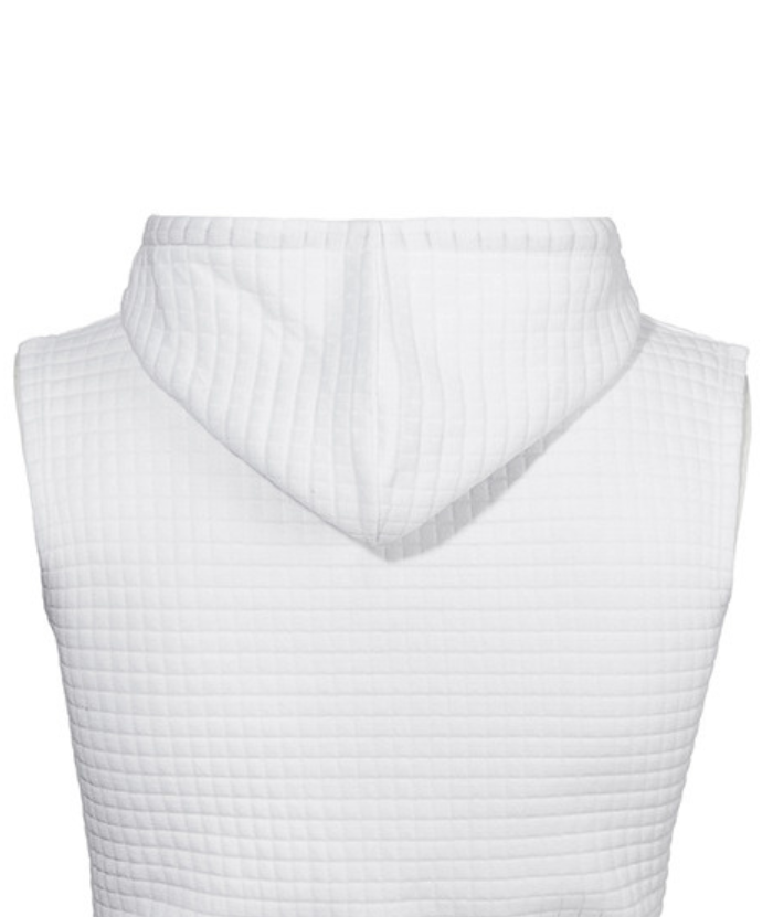 ZITY Men's Plus Size  Solid Color Sleeveless Hoodie-DUMMG05201|Zitysports