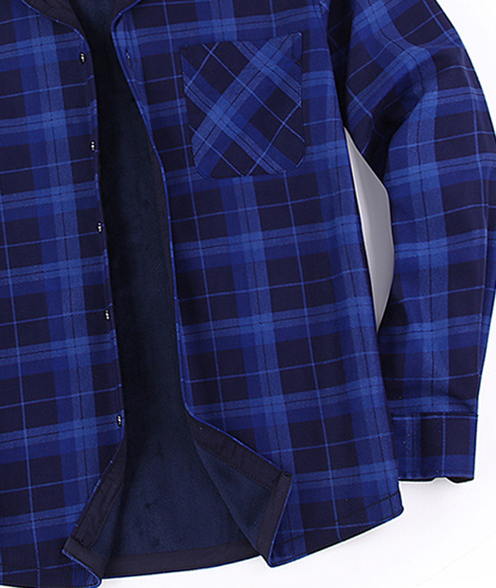 ZITY Men's Slim Fit Long Sleeve Plaid Shirt-DUMJA05351|Zitysports