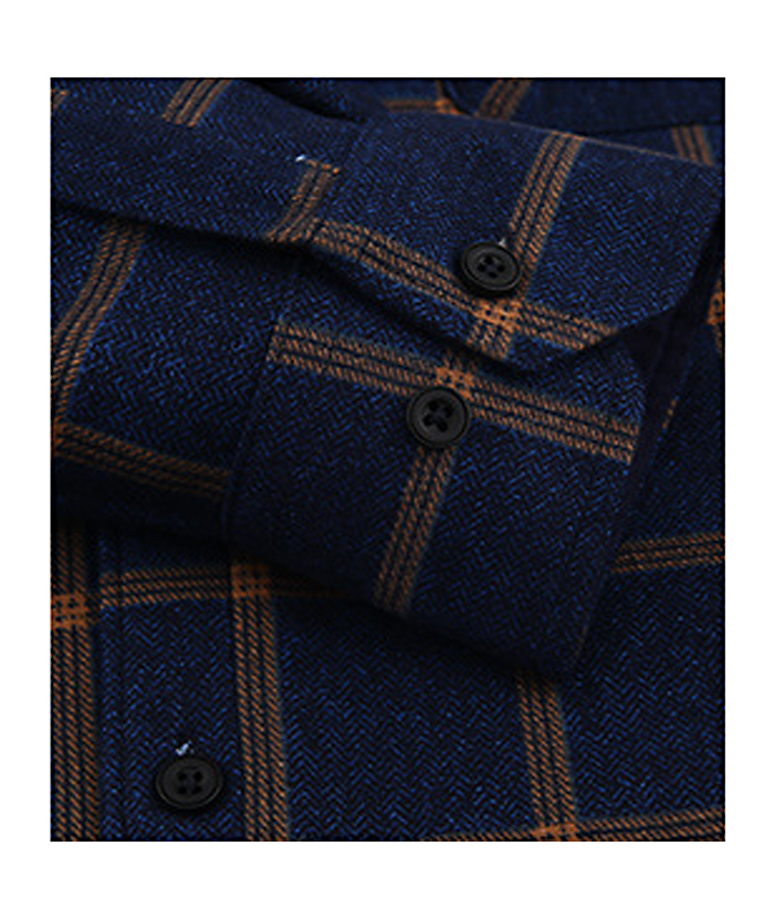 ZITY Men's Oversize Button Up Long Sleeve Plaid Shirt-DUMLT05362|Zitysports