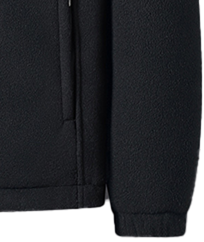 ZITY Men's Full Zipper Stand Collar Fleece Jacket-DUMFH05441