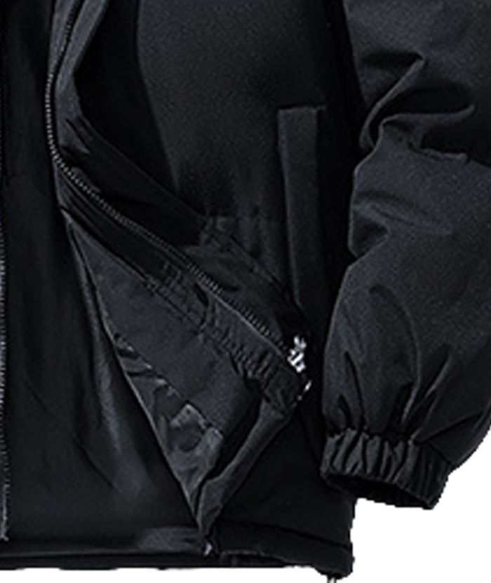 ZITY Men's Full Zipper Solid Color Puffer Jacket-DUMCO05528