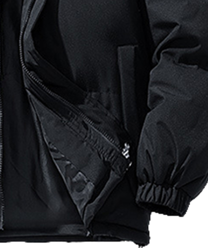 ZITY Men's Full Zipper Solid Color Puffer Jacket-DUMCO05528