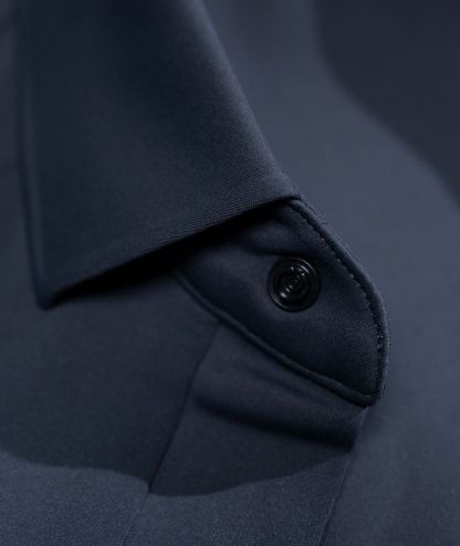 ZITY Men's 3 Button Up Long Sleeve Polo Shirt-8903