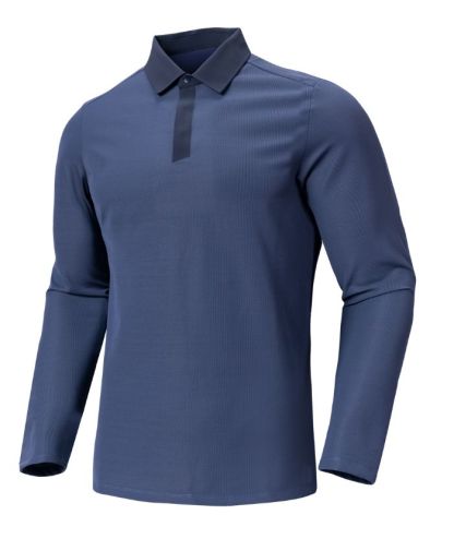 ZITY Men's Long Sleeve Business Polo Shirt-8901