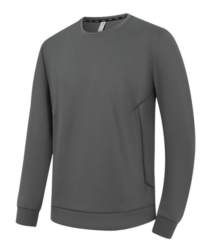Men's Athletic Fit Solid Color Long Sleeve Polo Shirt-5328