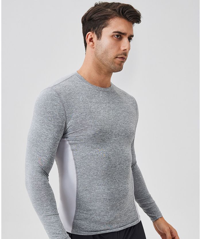 ZITY Men's Long Sleeve Compression Dri Fit T-Shirt-DUMLS05953
