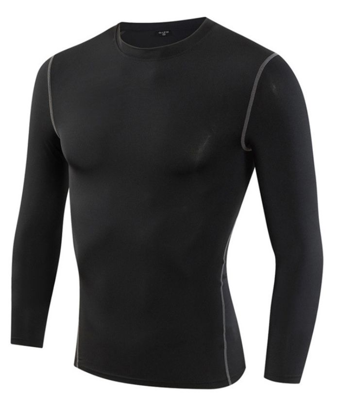 ZITY Men's Compression long Sleeve Sports T-Shirt-DUMLS05952