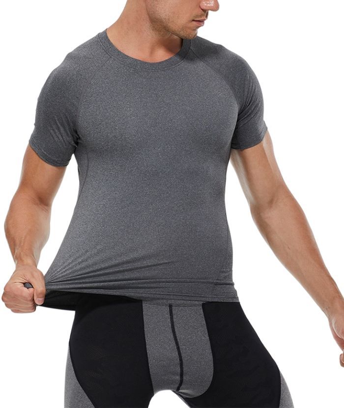 ZITY Men's Dri Fit Sports Running Compression T-Shirt-DUMTS05961