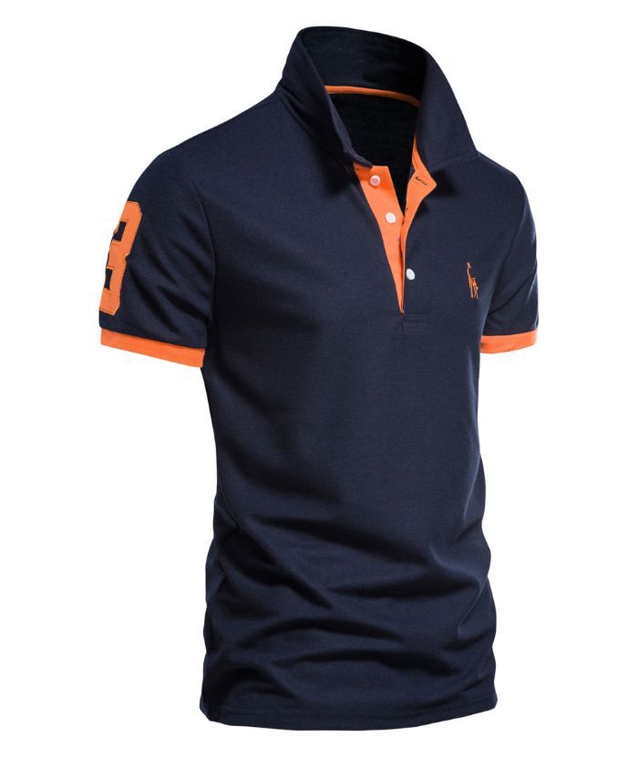 ZITY Men's Button Up Slim Fit Golf Polo Shirt-DUMPO06022