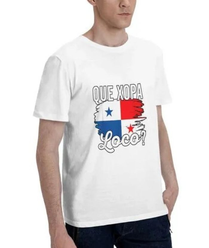 ZITY Men's Panama Flag Printed 100% Cotton T-Shirt
