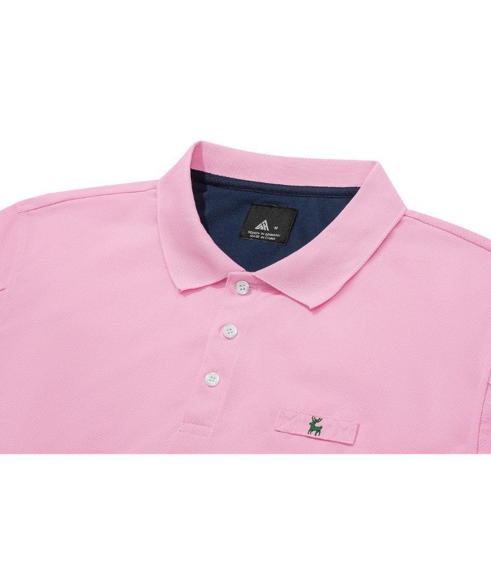 ZITY Men's 3 Button Up Slim Fit Polo Shirt-CUMPO03041