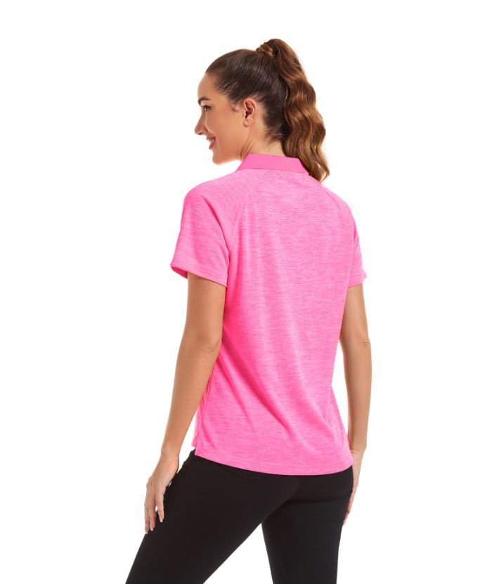 ZITY Women's Casual Slim Fit Sports Polo Shirt-CUWPO01363