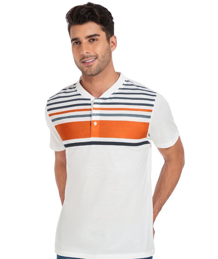 ZITY Men's Dri Fit Stripe Summer T-Shirt-CUMSS01736