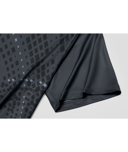 ZITY Men's Button Up Dri Fit Print Polo Shirt-CUMPO02480