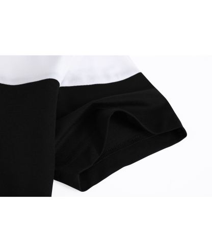 ZITY Men's Button Up Color Block Slim Fit Polo Shirt-CFMPO00104