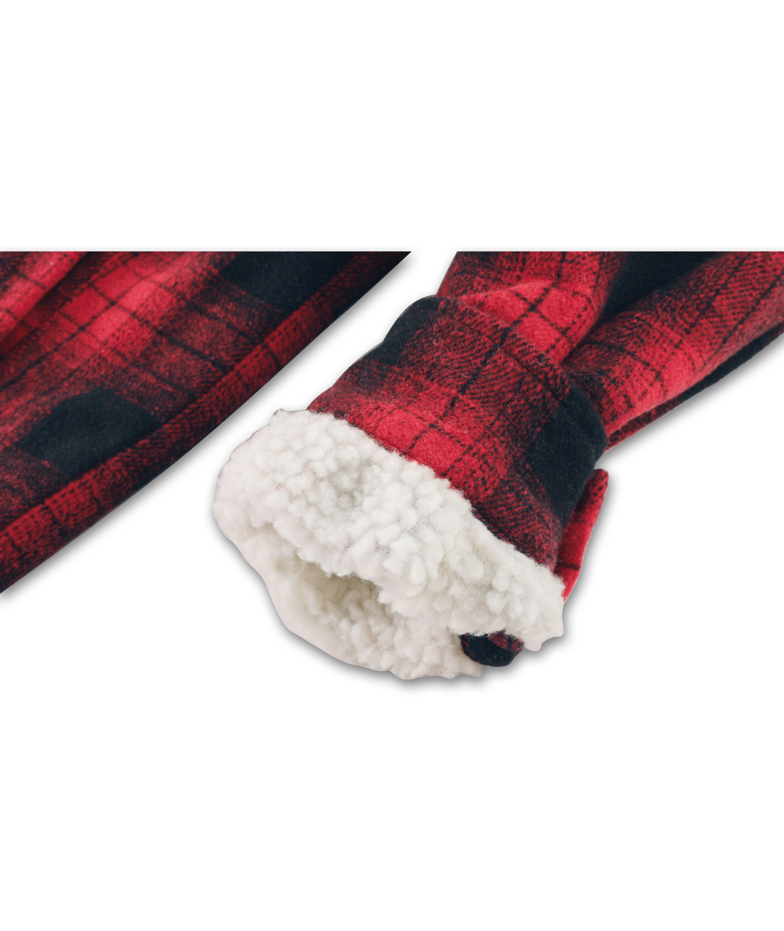 ZITY Men's Long Sleeve Full Zipper Plaid Fleece Shirt-CUMJA04084