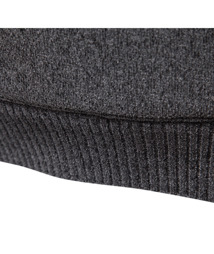 ZITY Men's Knitted Pullover Solid Color Sweatshirt Hoodei-DUMFH04927|Zitysports