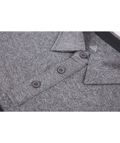 ZITY Men's Long Sleeve Moisture Wicking Polo Shirt-CFMLP00007