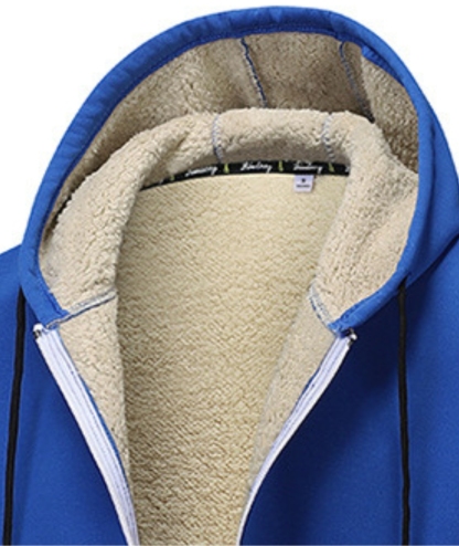 ZITY Men's Fleece Jacket Side Pocket with Zipper Casual Hoodie-DUMFH04877 | Zitysports