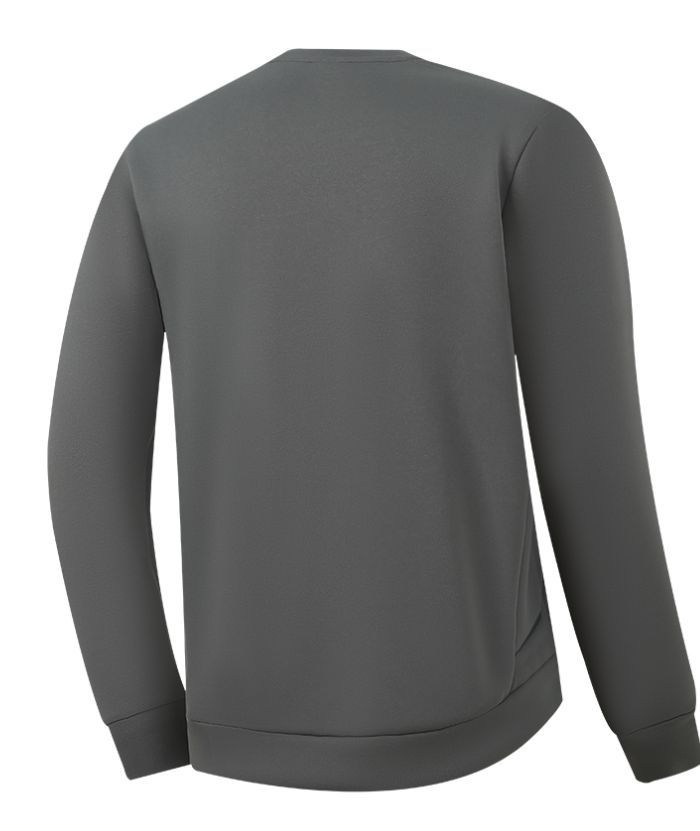 Men's Athletic Fit Solid Color Long Sleeve Polo Shirt-5328