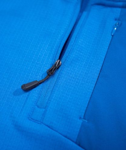 ZITY Men's Quarter Zip Round Neck Long Sleeve Polo Shirt-88130