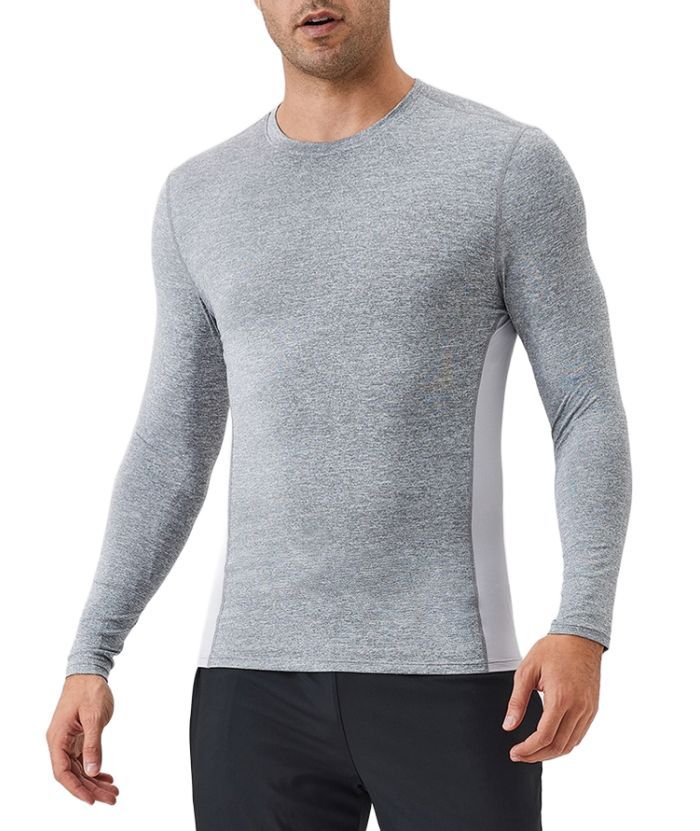 ZITY Men's Long Sleeve Compression Dri Fit T-Shirt-DUMLS05953