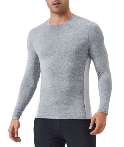 ZITY Men's Long Sleeve Compression Dri Fit T-Shirt-DUMLS05953
