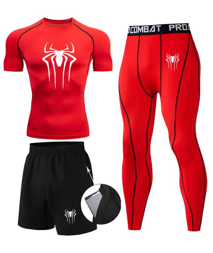 ZITY Men's Dri Fit Three Piece Compression Suit-DUMTR05987