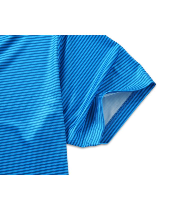 ZITY Men's Button Up Stripe Polo Shirt-CFMPO00062