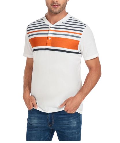 ZITY Men's Dri Fit Stripe Summer T-Shirt-CUMSS01736