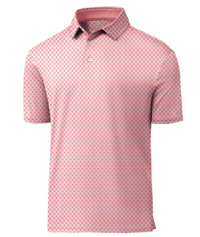 ZITY Men's Printed Dri Fit Performance Golf Polo Shirt-CUMPO05189 