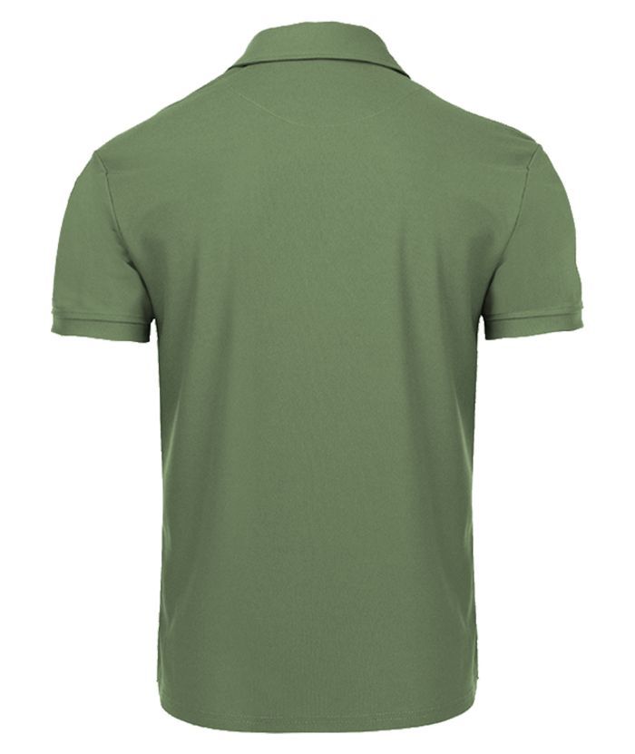 ZITY Men's Button Up Slim Fit Printed Polo Shirt-CUMPO06122