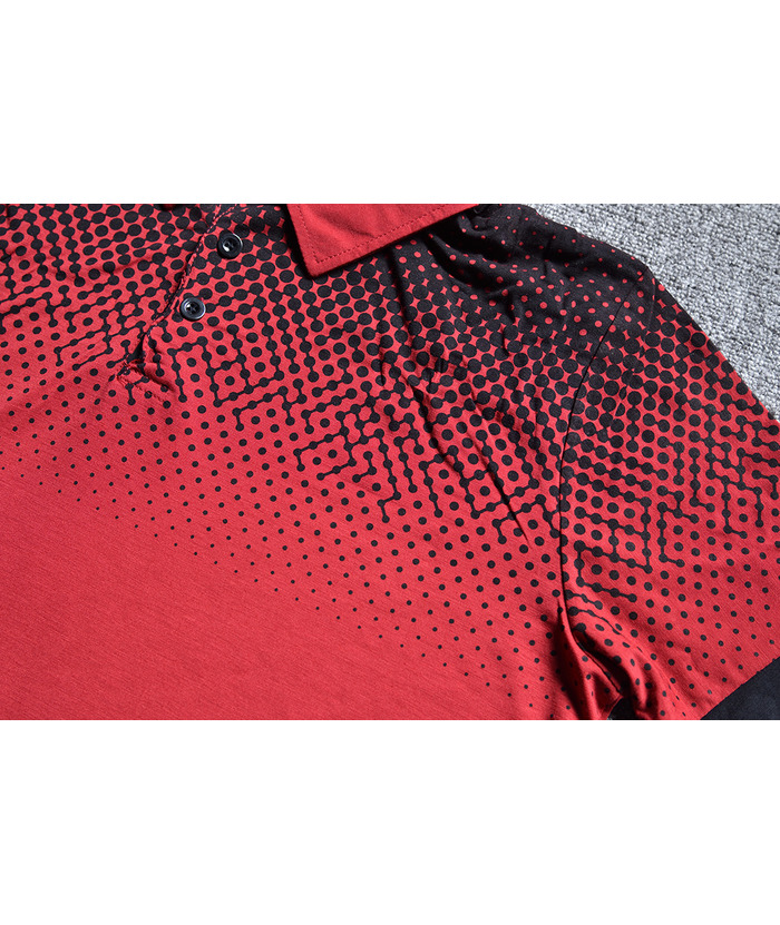 ZITY Men's 3D Print Comfort Slim Fit Short Sleeve Polo Shirt-DUMPO04600 | Zitysports