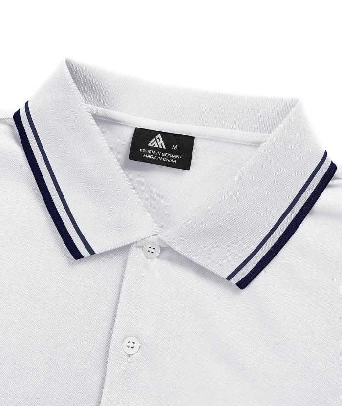 ZITY Men's Button Up Dri Fit Golf Polo Shirt-CFMPO00134