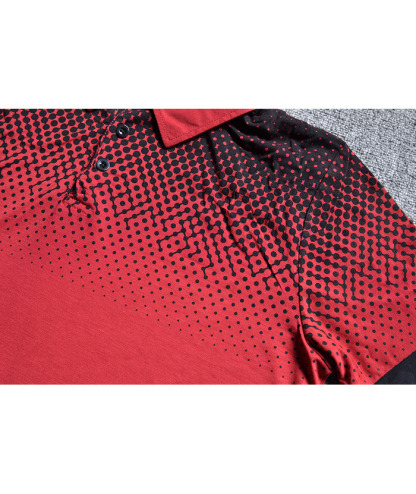 ZITY Men's 3D Print Comfort Slim Fit Short Sleeve Polo Shirt-DUMPO04600 | Zitysports
