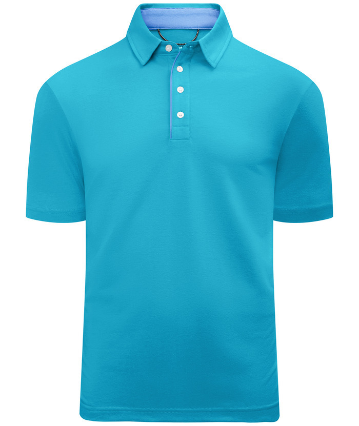 ZITY Men's Solid Color Casual Sports Polo Shirt-CUMPO01276