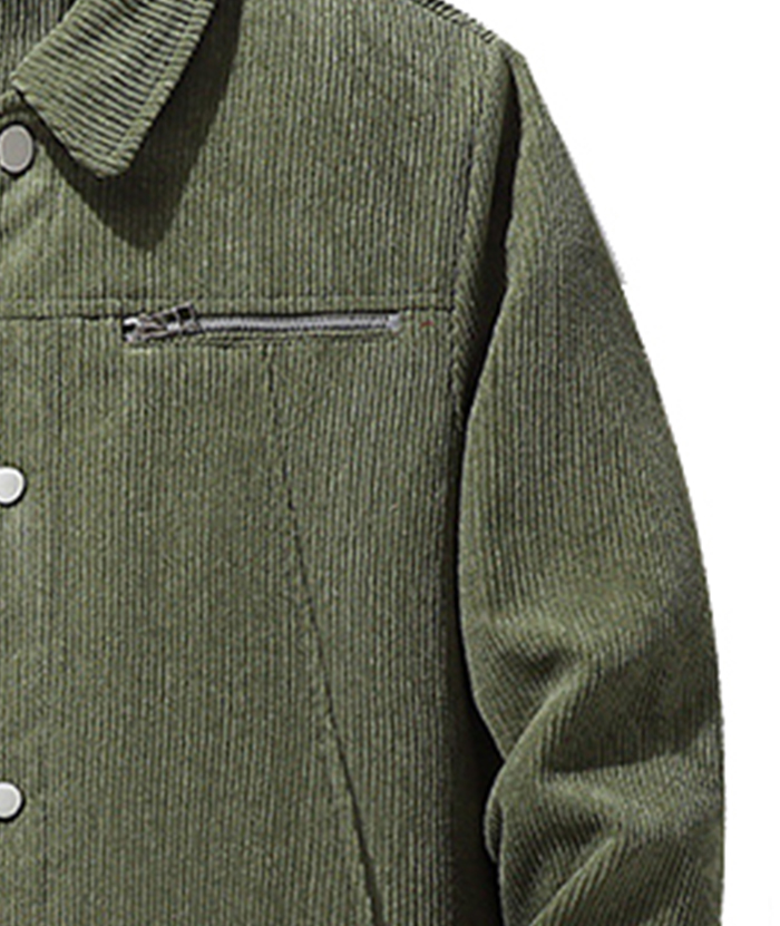 ZITY Men's Oversize Long Sleeve Fleece Jacket-DUMCO05445