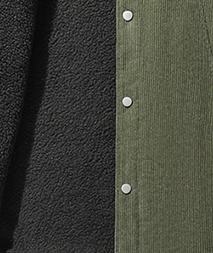 ZITY Men's Oversize Long Sleeve Fleece Jacket-DUMCO05445