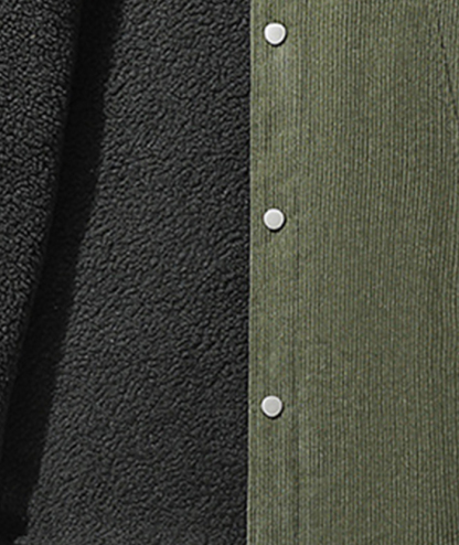 ZITY Men's Oversize Long Sleeve Fleece Jacket-DUMCO05445