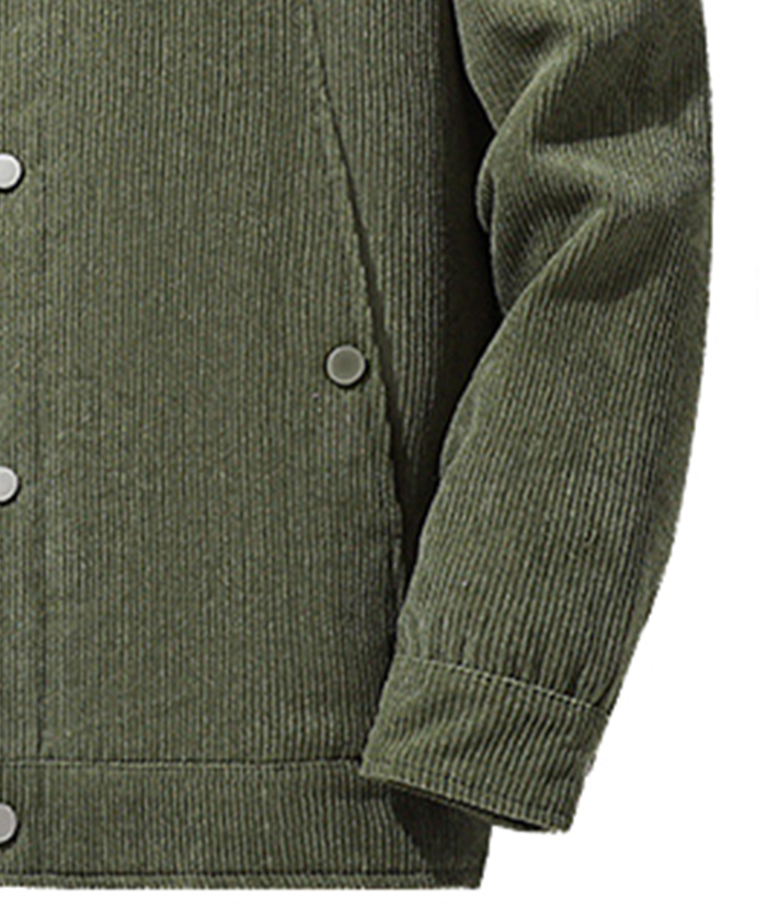 ZITY Men's Oversize Long Sleeve Fleece Jacket-DUMCO05445