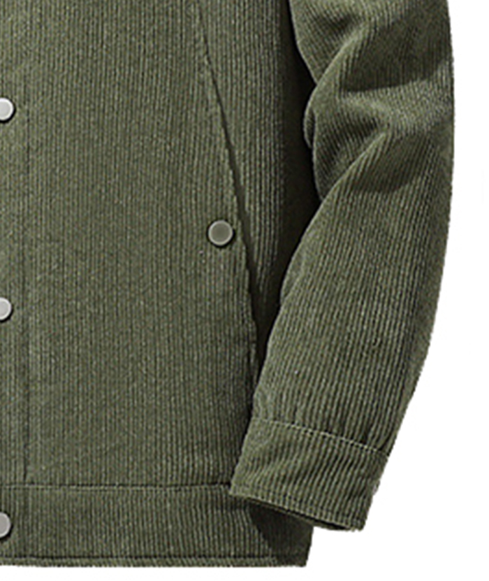 ZITY Men's Oversize Long Sleeve Fleece Jacket-DUMCO05445