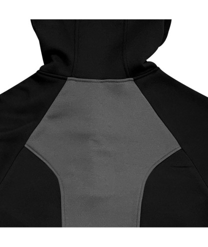 Men's Slim Fit Hiking Hoodie Long Sleeved Half Zip Block Jacket-DUMFH04892 | Zitysports